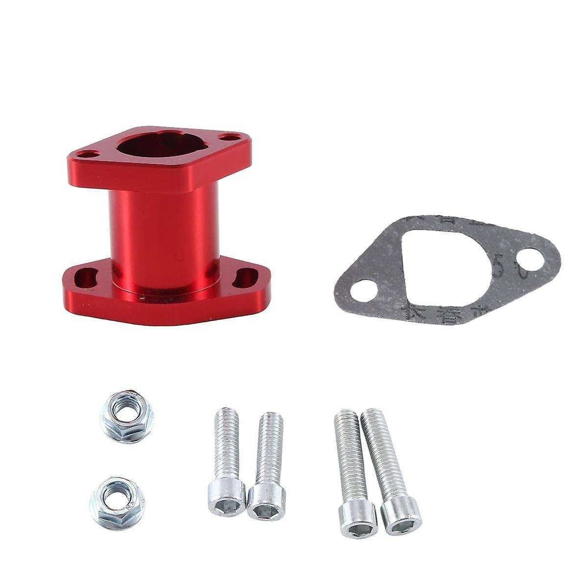VM22 Red Carburetor Connector Port Intake Manifold Carburetor Adapter Auto Supplies