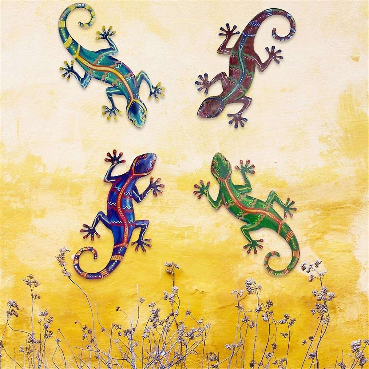 Wall Hanging Decoration Supplies Lizard Wall Hanging Indoor and Outdoor Gardening Decoration Garden