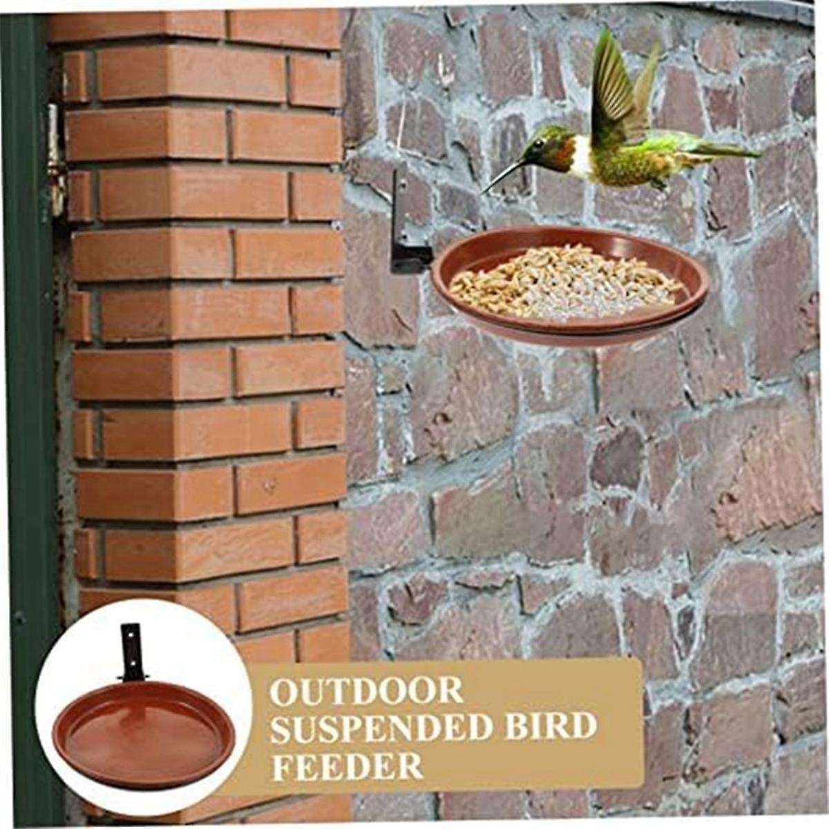 Wall Mounted Bird Feeder Farm Bird Feeder Hanging Bird Bath Bird Container Bird Bath Deck Bowl Platf