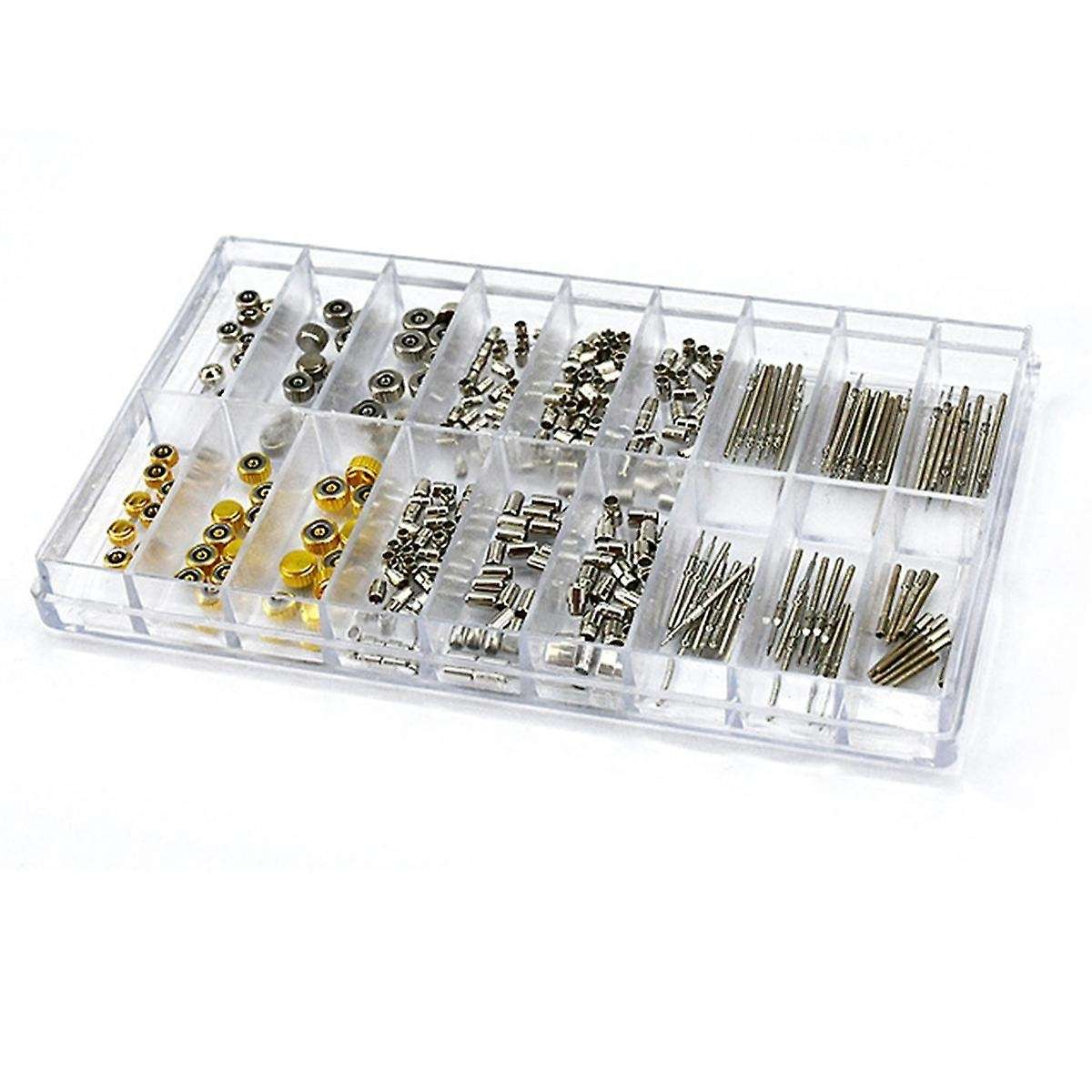 Watch Crown Parts Replacement Assorted Dome Flat Head,Handle Tubes, Handle Bushings Watch Accessorie