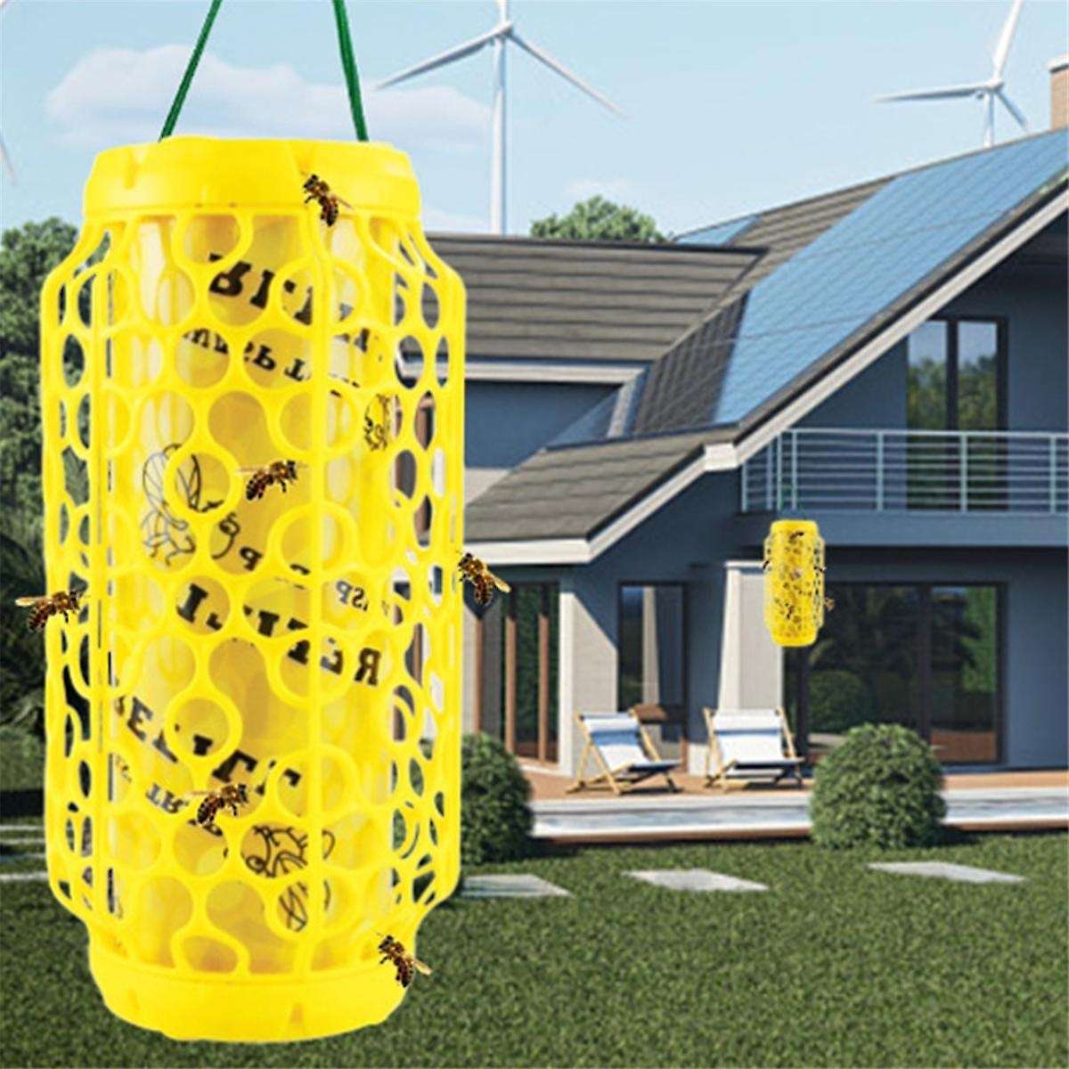 Wasp Trap Outdoor Hanging, Wasp and Carpenter Bee Trap, Sticky Bug Board Jacket Trap, Hornet Trap F