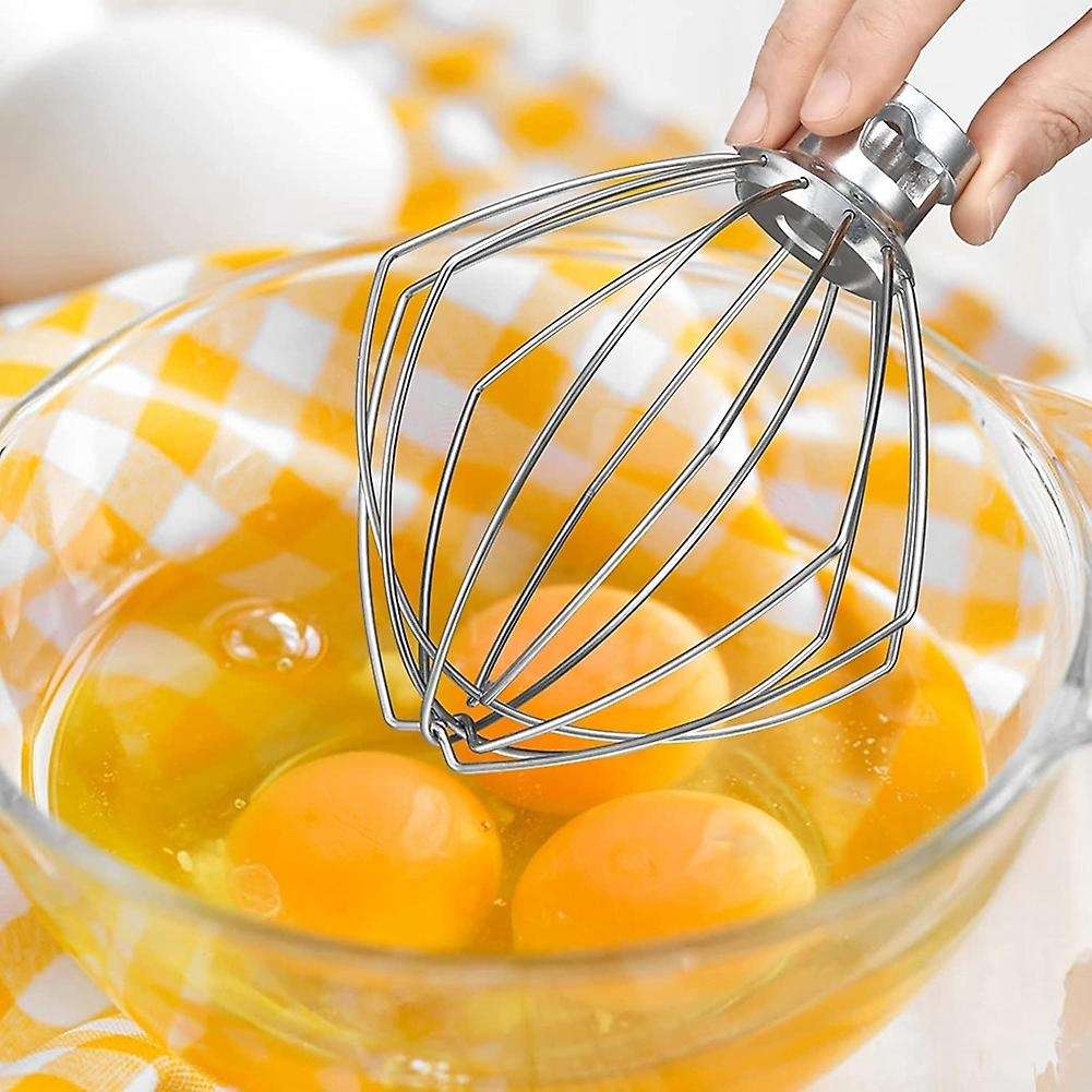 Whisk Attachment for Stand Mixer with Tilting Head, Stainless Steel Egg Cream Stirrer, Cake Mayonna