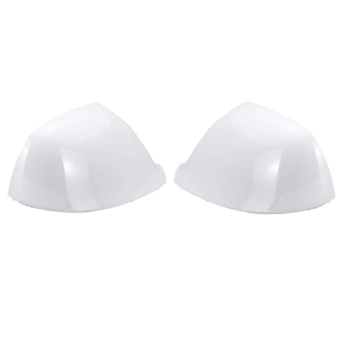 White Rearview Mirror Cover Side Mirror Cover Case for -Transporter T5 T5.1 2010-2015 T6 2016-2019 7