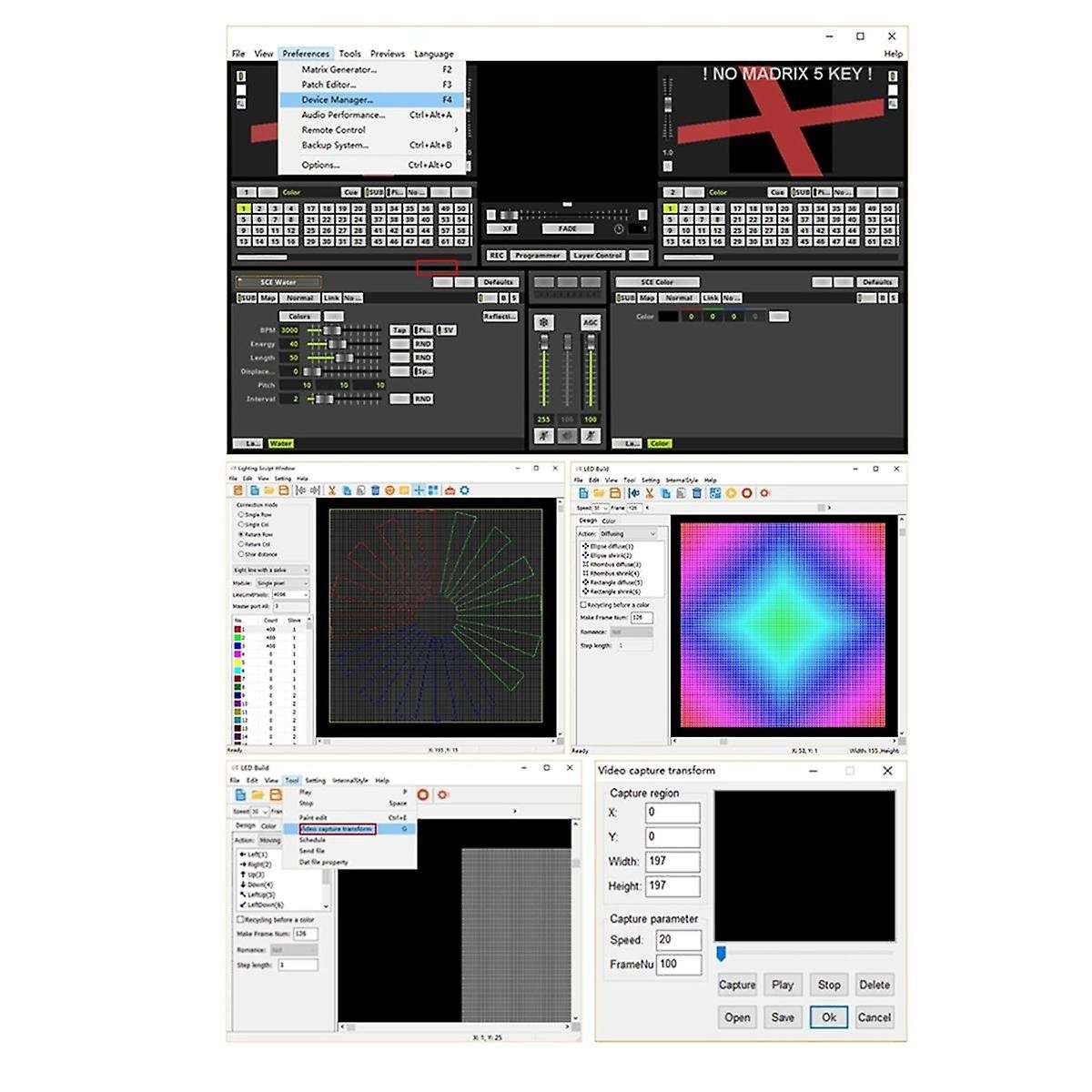 WiFI LED Pixel Controller Artnet to SPI Supports Software LAN Synchrony SD Card DMX512 Console (H80