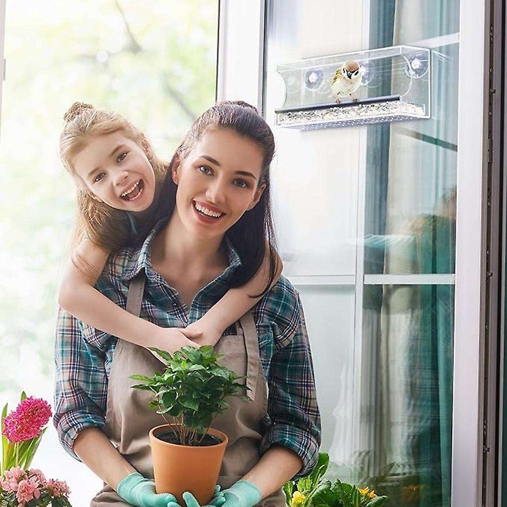 Window Bird Feeder, Wild Bird Feeder, Transparent Window Bird Feeder, Exquisite Bird Watching Gift