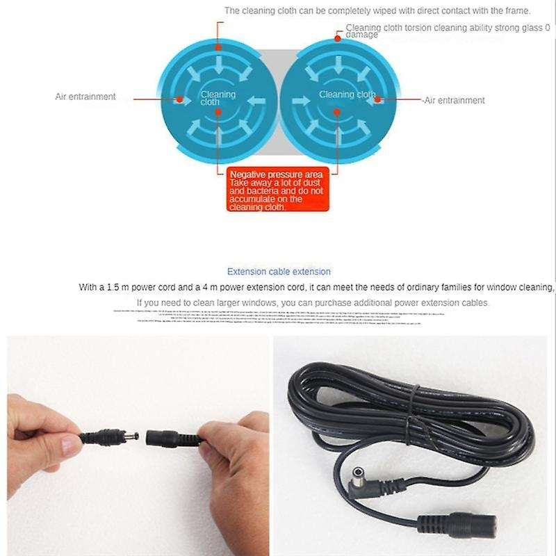 Window Cleaner Robot Smart Water Anti-Fall Magnetic Glass Home Smart Cleaning Machine EU Plug