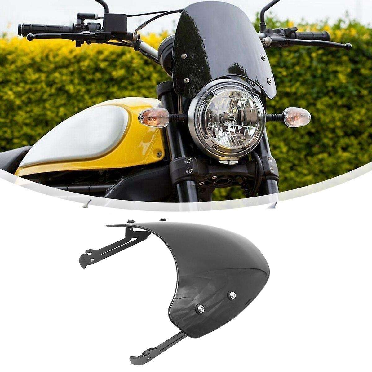 Windscreen Windshield for Scrambler 400 800 2015-2019 Headlight Fairing Deflectors Black