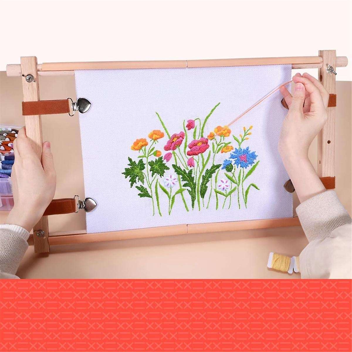 Wooden CrossStitch Frame-Needle Point Embroidery Tapestry Scroll Frame-Embroidery Tapestry Quilting