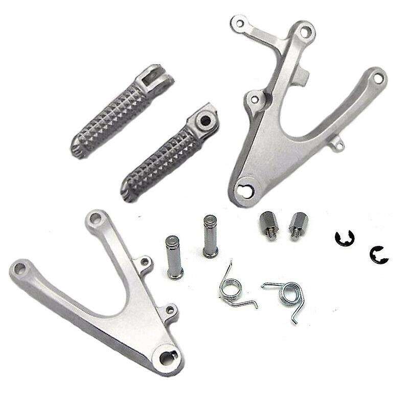 YZF-R1 Silver Front Foot Pegs Footrest for YZF R1 2004 2005 2006