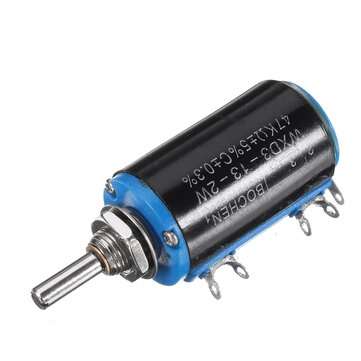 10pcs WXD3-13-2W Precision Potentiometer 470R 47K Ohm Wirewound Multi-Turn Potentiometer