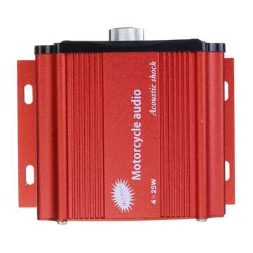 12V Motorcycle Audio bluetooth Remote Control Speaker Sound System TF USB MP3 FM Universal