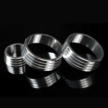 3pcs/Set Cars Alu Decoration Stereo Air Conditioning Knob Ring for Honda New Cit... (COLOR.: SILVER)