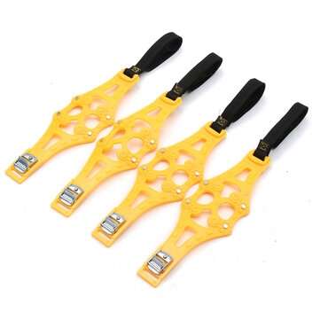 4Pcs/set Truck Car Snow Wheel TPU Chains Tire Anti Skid Belt (COLOR.: YELLOW)