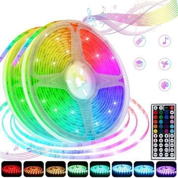 5M/10M 5050SMD RGB Waterproof/Non-waterproof LED Strip Light+Remo... (LENGTH: 10M | WATERPROOF: YES)