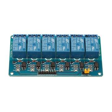 6 Channel 24V Relay Module Low Level Trigger With Optocoupler Isolation BESTEP for Arduino - product