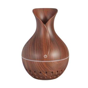7 Colors USB Wood Grain Humidifier Essential Oil Diffuser (TYPE: .A)
