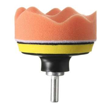 7pcs 3 Inch Buffing Pad Polishing Waxing Wheel with M10 Drill Adapter