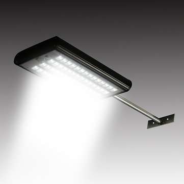 ARILUX Solar Powered 56 LED Motion Sensor Street Light 4400mAh 450lm Waterproof Wall Lamp for Outdoo