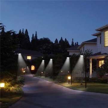 ARILUX Solar Powered 56 LED Motion Sensor Street Light 4400mAh 450lm Waterproof Wall Lamp for Outdoo