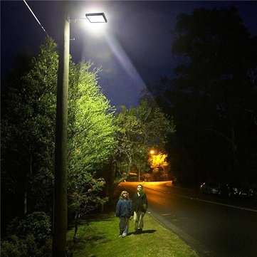 ARILUX Solar Powered 56 LED Motion Sensor Street Light 4400mAh 450lm Waterproof Wall Lamp for Outdoo