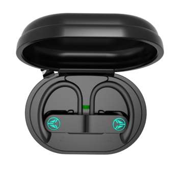 Bakeey A9 Pro TWS Headphones bluetooth 5.0 Noise Cancelling Ear Hook Earphones HIF... (COLOR: BLACK)