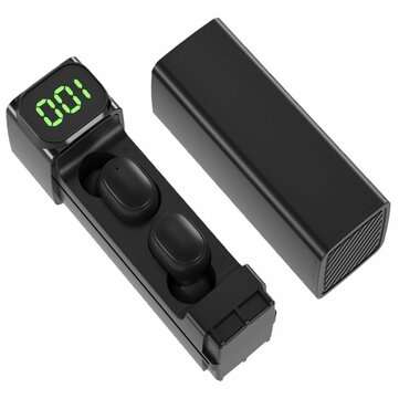 Bakeey BQC-01 Mini TWS Earbuds bluetooth 5.1 Wireless Headphone Auto Pairing Stere... (COLOR: BLACK)