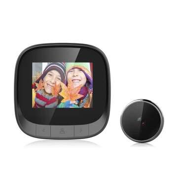 Bakeey DD3 2.4" Smart Doorbell IR Night Vision Door Peephole Camera Photo Recording Digital Display