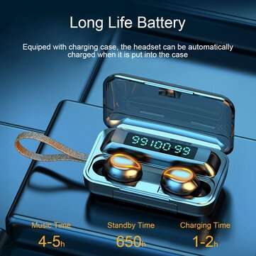 Bakeey F9-5 TWS bluetooth Earphone Wireless Magnetic Headphones 9D HiFi Noise Cancelling Waterproof