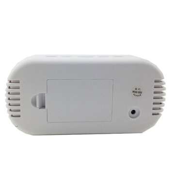 Bakeey Multifunctional LCD Screen Electronic Clock Silent Mirror Slarm Clock LED Temperature Timer