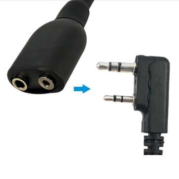 Baofeng Walkie Talkie Audio Cable Adapter For Baofeng BF-9700 A58 GT-3WP UV-XR UV-9R Plus For UV-5R