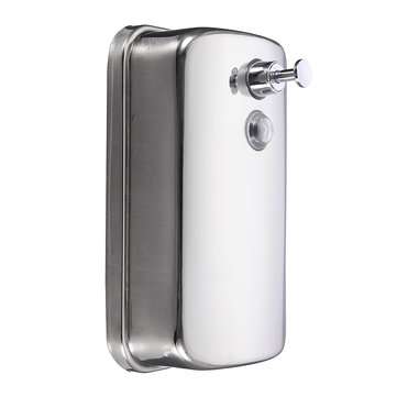 Bathroom Kitchen Stainless Steel Wall Mounted Lotion Pump Soap Shampoo Dispenser (CAPACITY: 500ML)