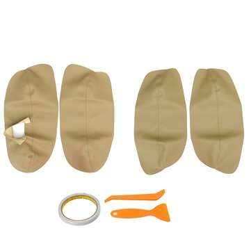 Car Door Armrest Cover Interior Modified Leather For Volkswagen Passat B5 1998-2007 (COLOR.: BEIGE)