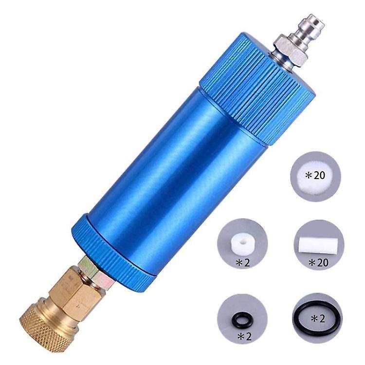 High Pressure Pump Oil Water Separator Filter Kit Compatible with Various Air Compressors(Blue)