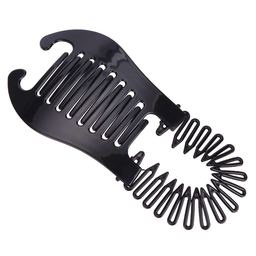 5 PCS Hairdressing Plastic Banana Hair Clip(Black)