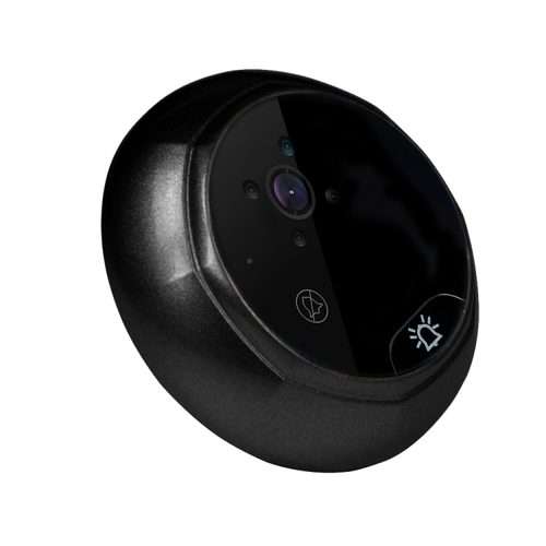 W5 2.4 inch Screen 2.0MP Security Camera No Disturb Peephole Viewer Doorbell, Support ... (Black)