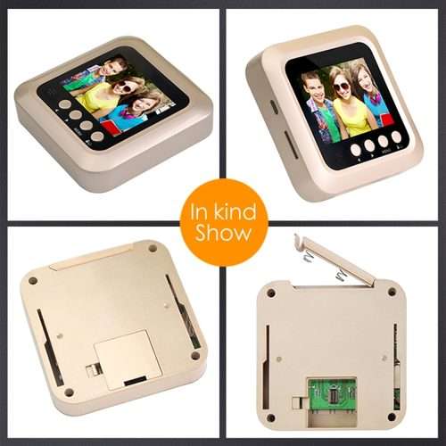 W5 2.4 inch Screen 2.0MP Security Camera No Disturb Peephole Viewer Doorbell, Support ... (Black)