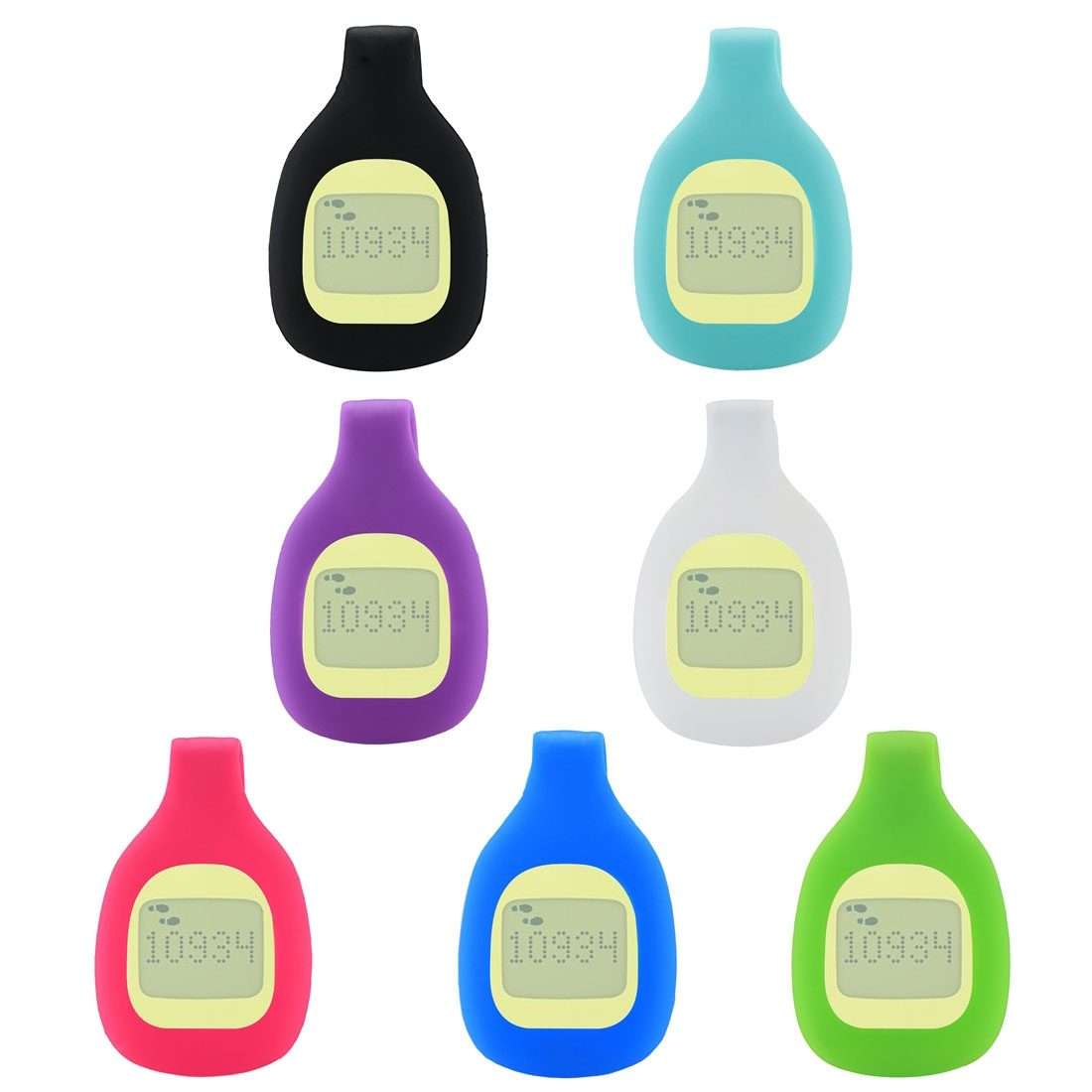 For Fitbit Zip Smart Watch Clip Style Silicone Case, Size: 5.2x3.2x1.3cm(Blue)