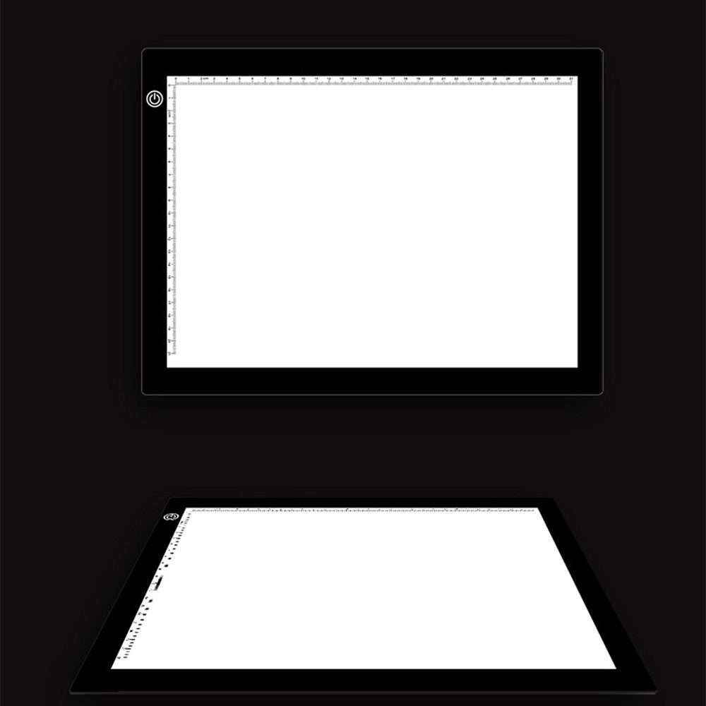 A4 Size 5W 5V LED LED Stepless Dimmable Acrylic Copy Boards for Anime Sketch Drawing Sketchpad, wi