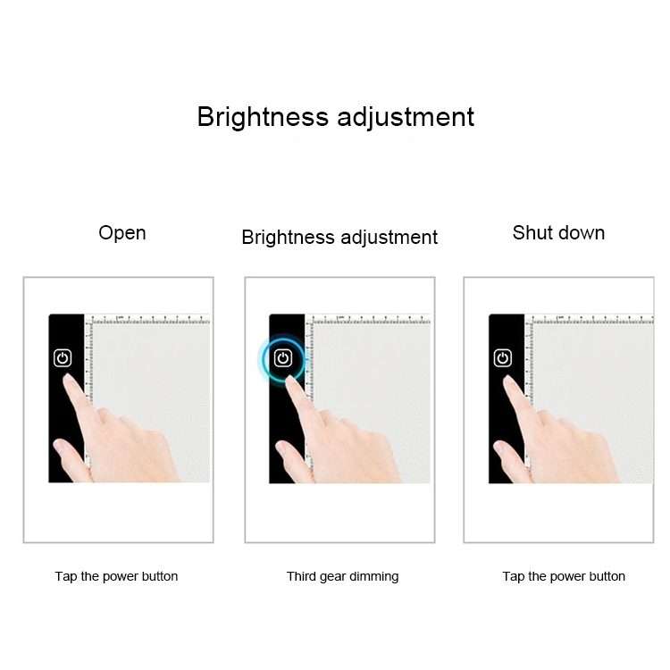 3.5W 5V LED USB Three Level of Brightness Dimmable A4 Acrylic Scale Copy Boards Anime Sketch Drawi