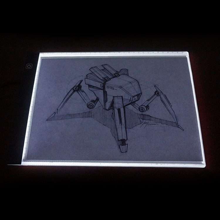 3.5W 5V LED USB Three Level of Brightness Dimmable A4 Acrylic Scale Copy Boards Anime Sketch Drawi