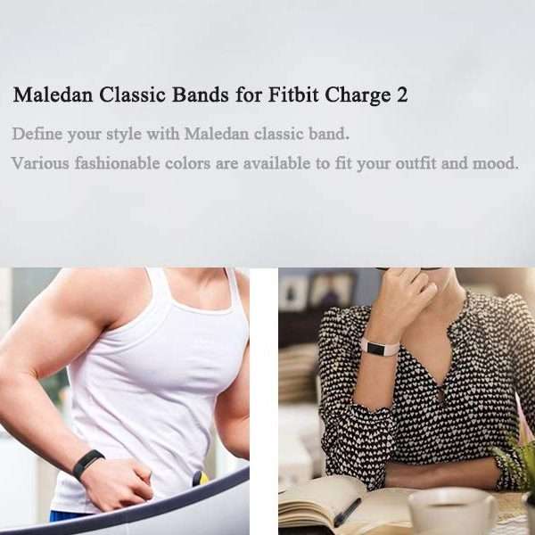 Square Pattern Adjustable Sport Watch Band for FITBIT Charge 2, Size: S, 10.5x8.5cm(White)