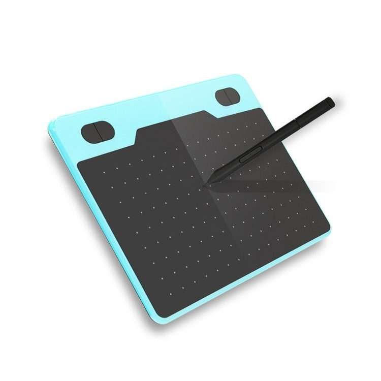 10Moons T503 Drawing Tablet Can Be Connected to mobile Phone Tablet with 8192 Passive Pen(Blue)