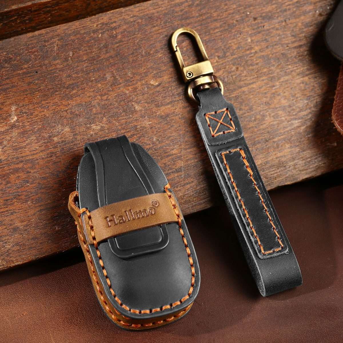 For Ford Focus/Mondeo/Maverick/Explorer/Escort/Edge 2017-2018 C231 Car Key Leather Pro ... (Black)