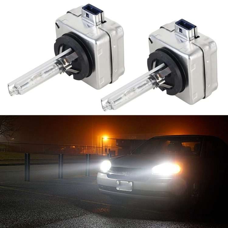 1 Pair D8S 6000K DC12V 35W Car HID Xenon Bulb Kit Headlight (White Light)