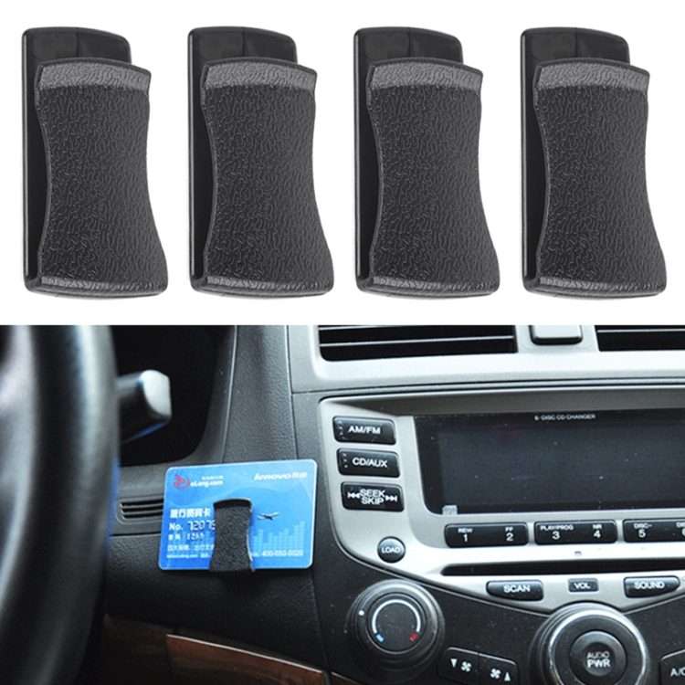 2 Pair Adhesive Car Mini Hook Card Holder
