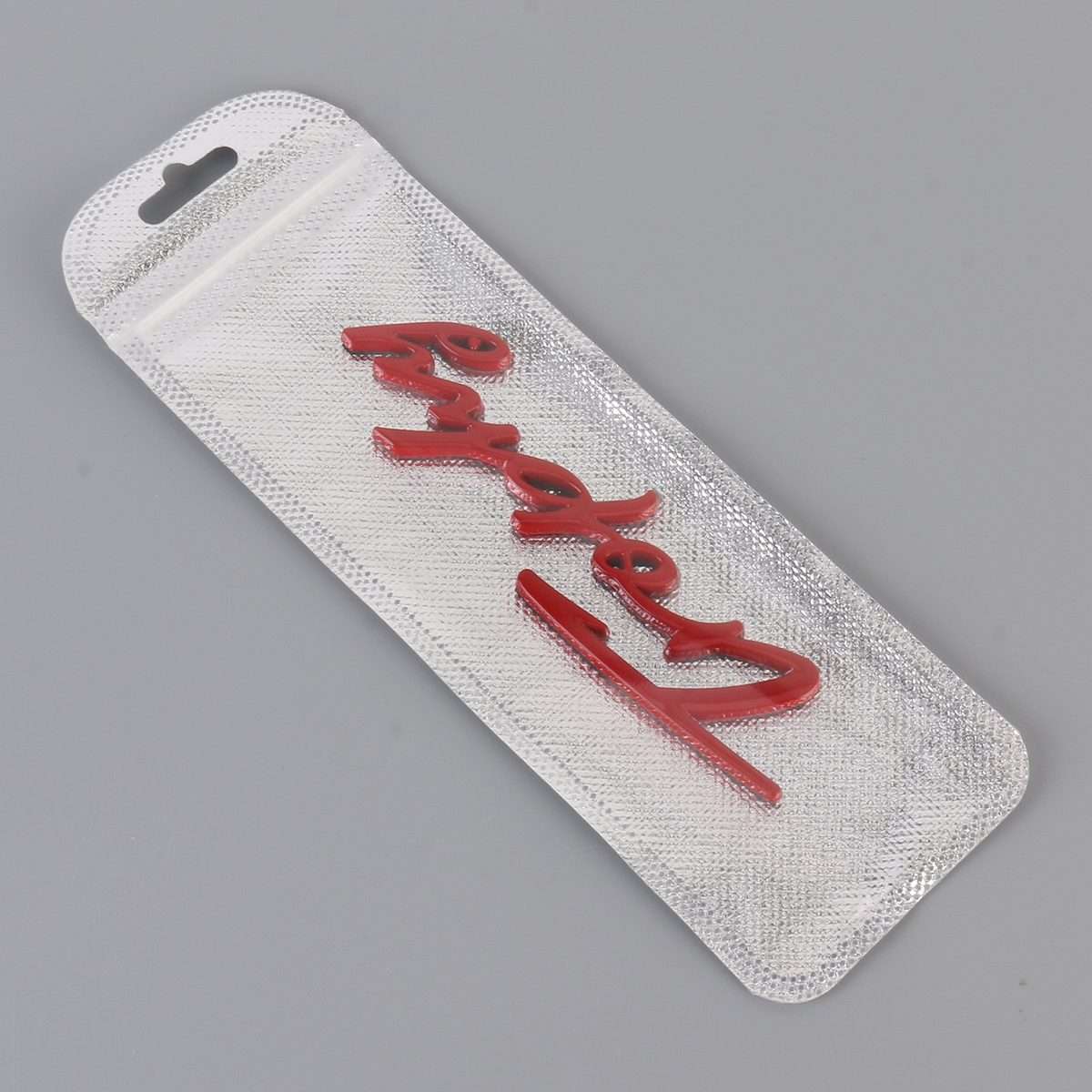 Car TROPHY Personalized Aluminum Alloy Decorative Stickers, Size: 11.5x2.5x0.35cm (Red)
