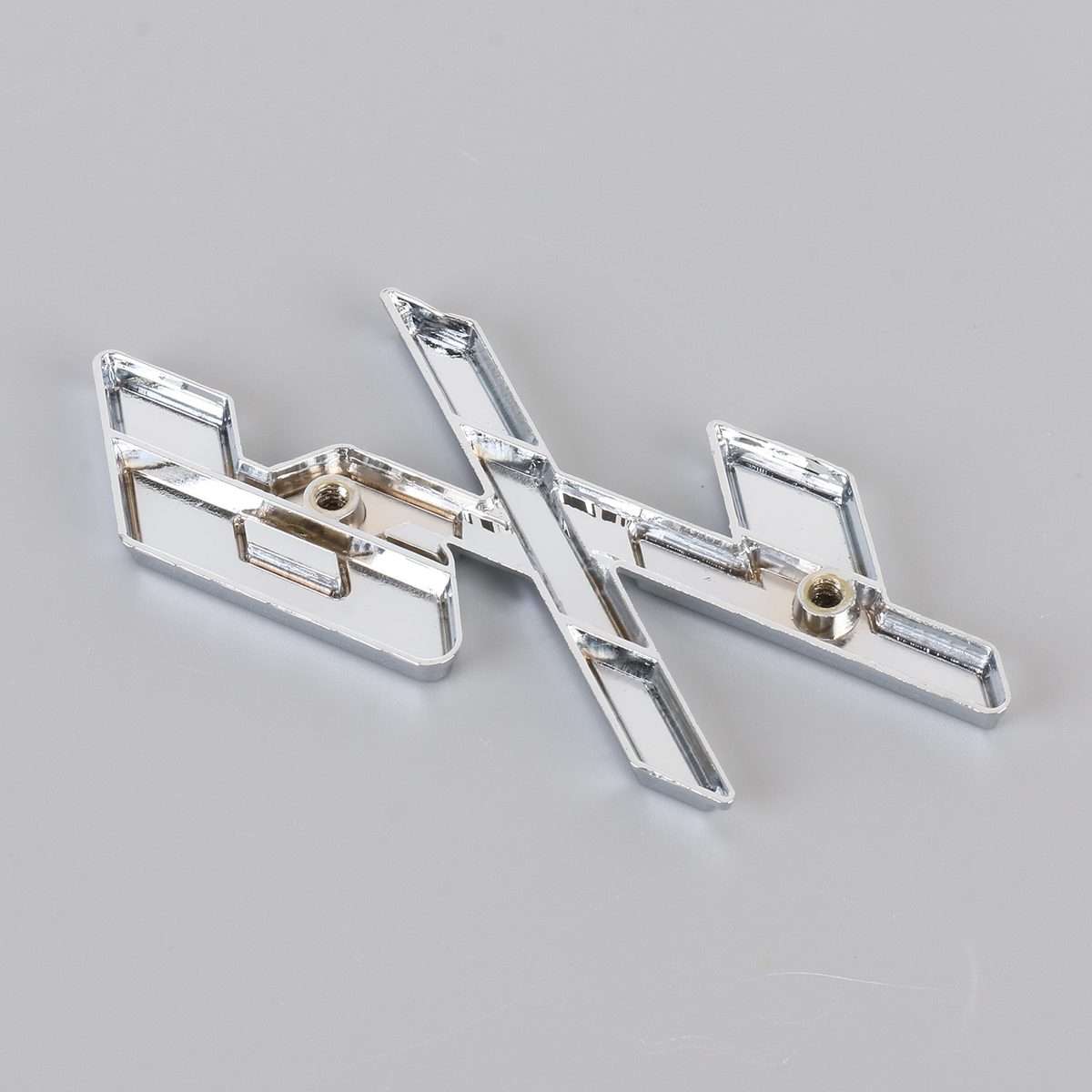 Car R / T Personalized Aluminum Alloy Decorative Stickers, Size:10.5 x 5cm (Silver+Red)
