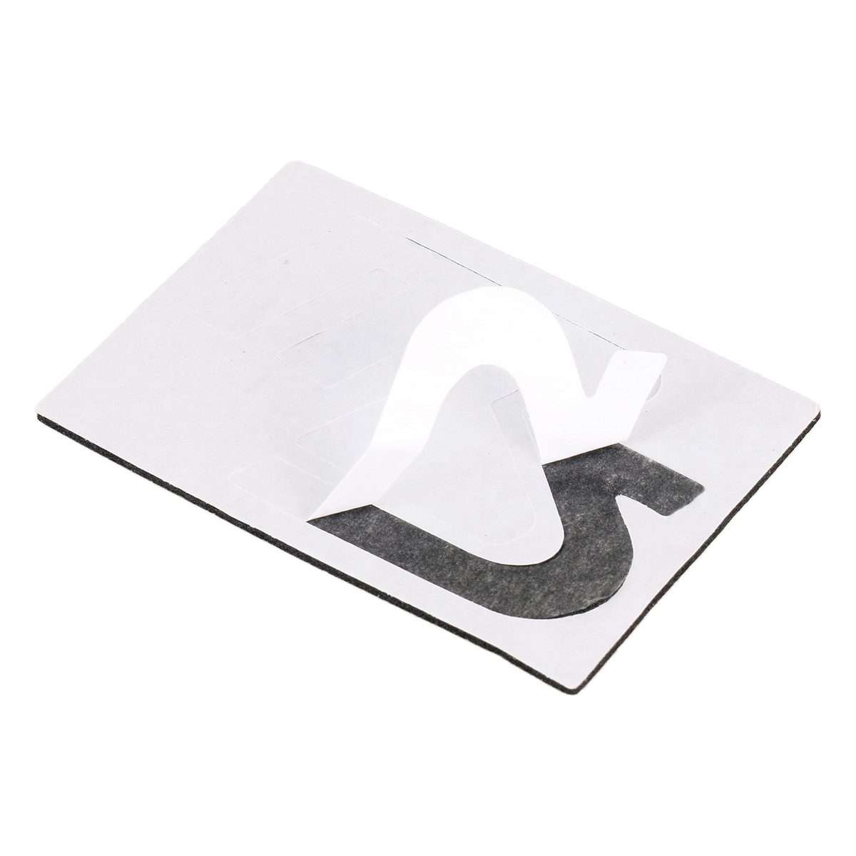Car SW Pattern Aluminum Alloy Personalized Decorative Stickers, Size:5.5x3.5x0.4cm