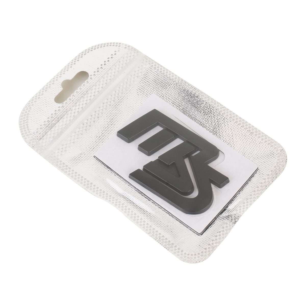 Car SW Pattern Aluminum Alloy Personalized Decorative Stickers, Size:5.5x3.5x0.4cm