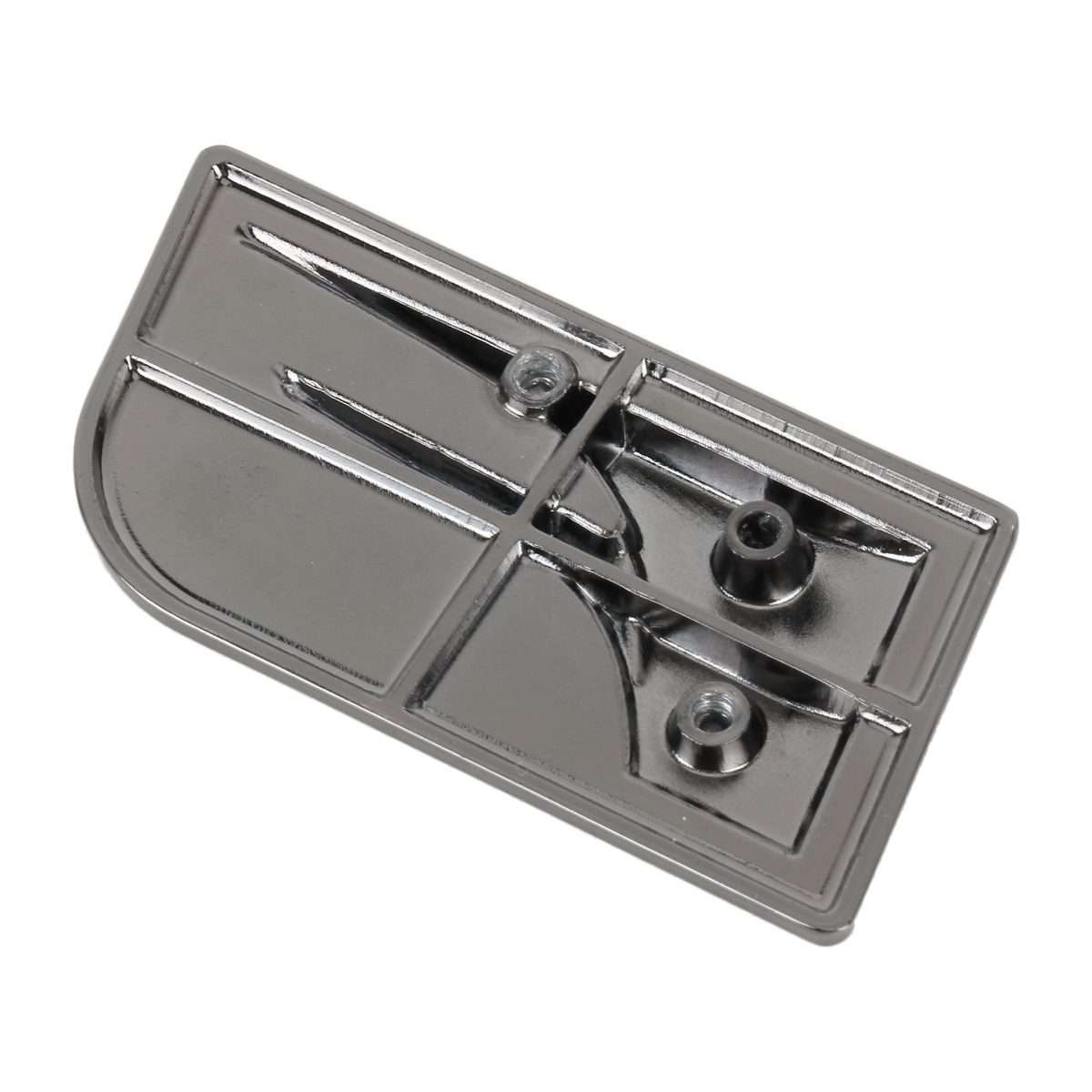 Car F Pattern Aluminum Alloy Personalized Decorative Stickers, Size:7.5x3.5x04cm (Black White)